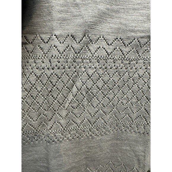 Frye Women's Pointelle Long Sleeve Button-Up Cardigan, Sea Grass Green XL New - Picture 3 of 11